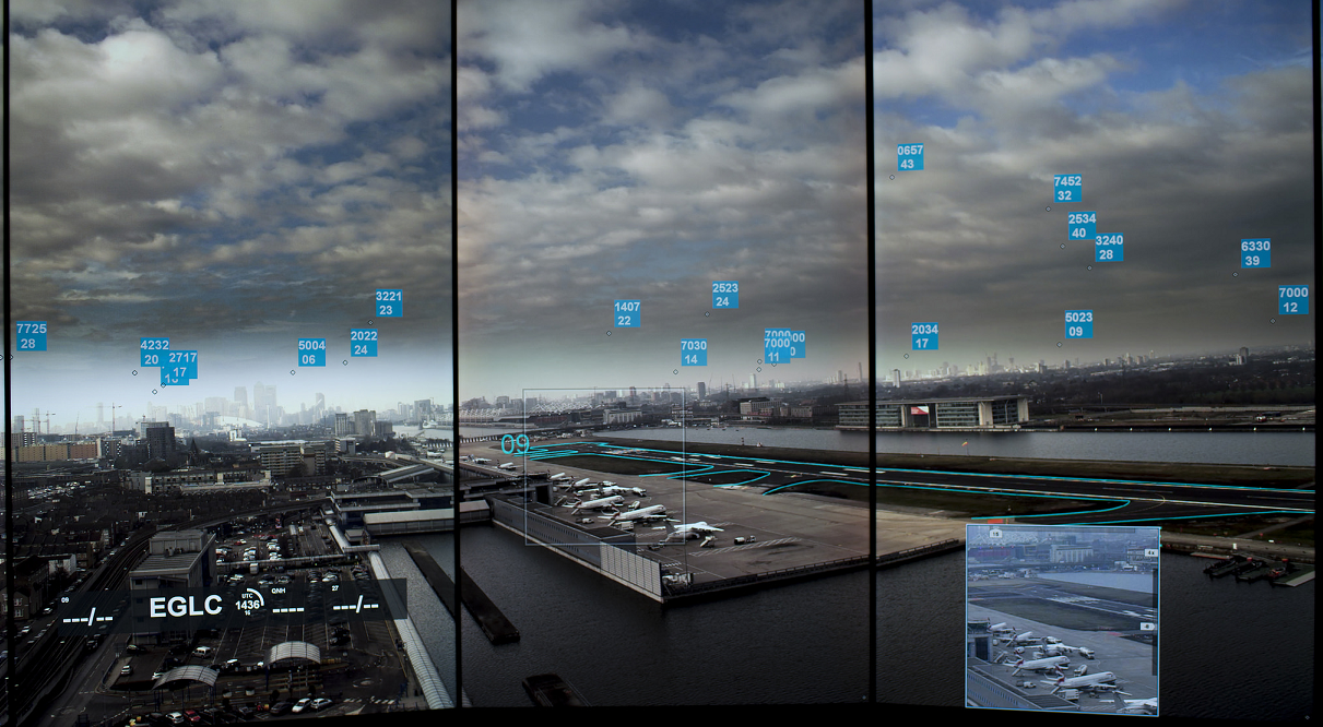 Digitaler Kontrollraum eines Towers der britischen Flugbehörde NATS. (Foto: NATS)